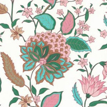 Pink and Green Flowers Florentine Italian Print Paper ~ Rossi Italy